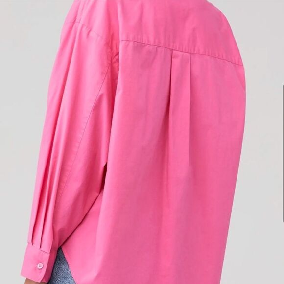 Pistola Sloane Oversized Button Up Shirt Pink - Picture 4 of 10